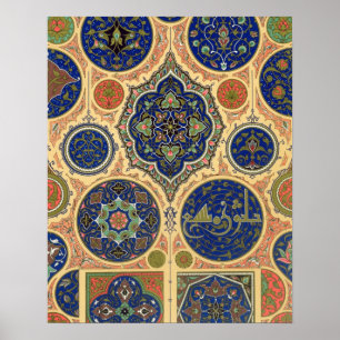 Arabian Decoration, plate XXVII from 'Polychrome O Poster