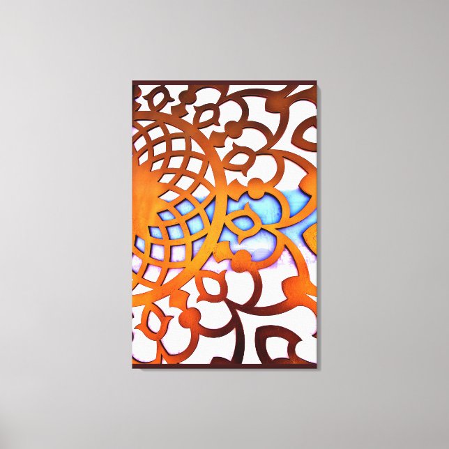 Arabian Gate Design Canvas Print (Front)