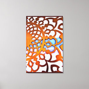 Arabian Gate Design Canvas Print
