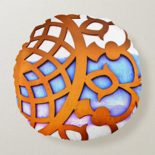 Arabian Gate Design Round Pillow