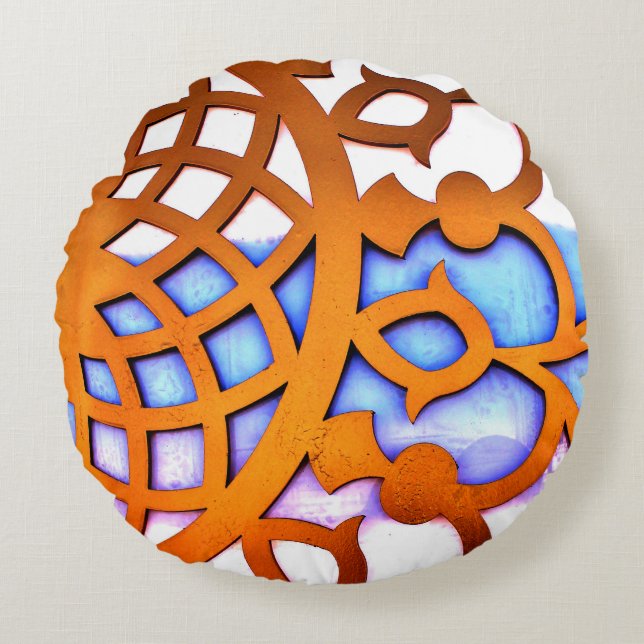 Arabian Gate Design Round Pillow (Front)