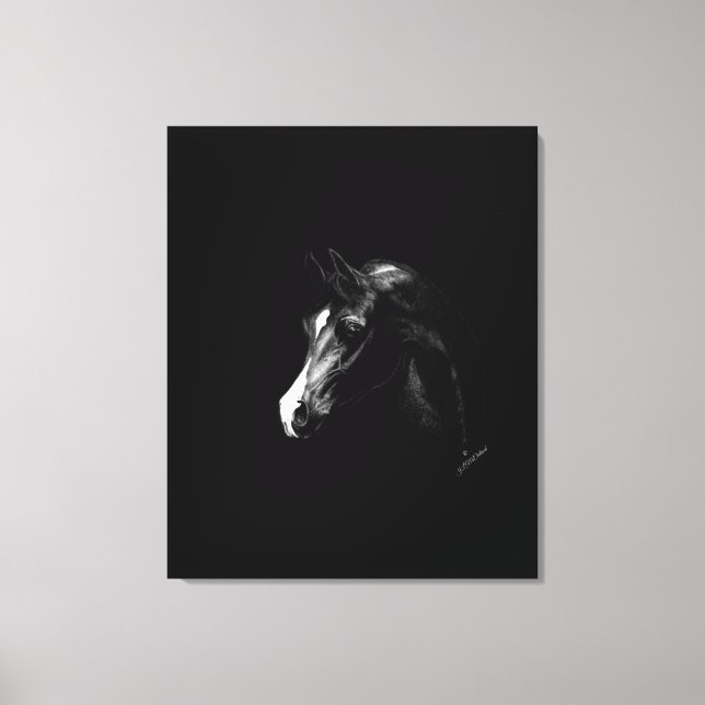 Arabian horse art canvas print (Front)