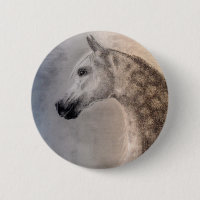 Arabian Horse Button