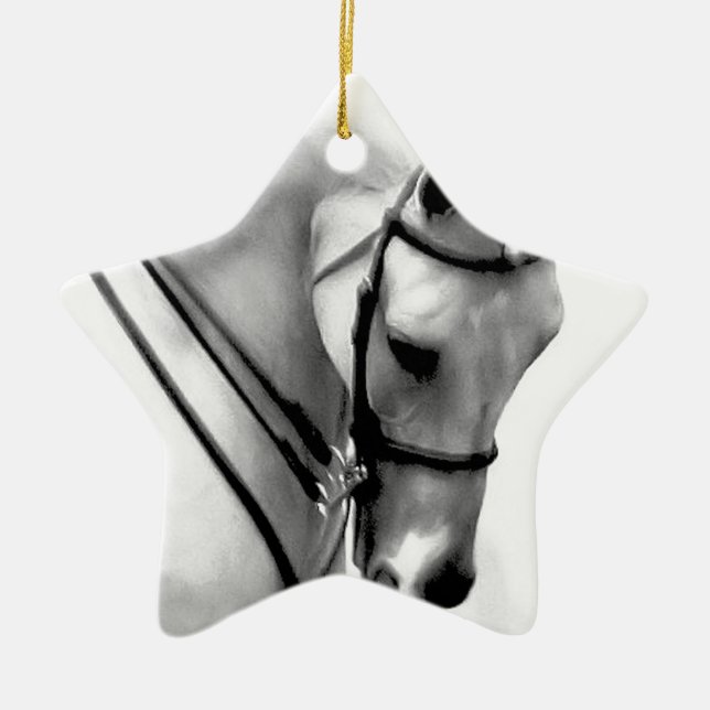 Arabian Horse Ceramic Ornament (Front)