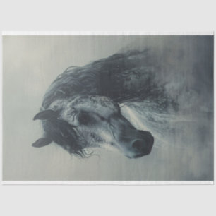 Arabian Horse in the Mist Decoupage Tissue Paper