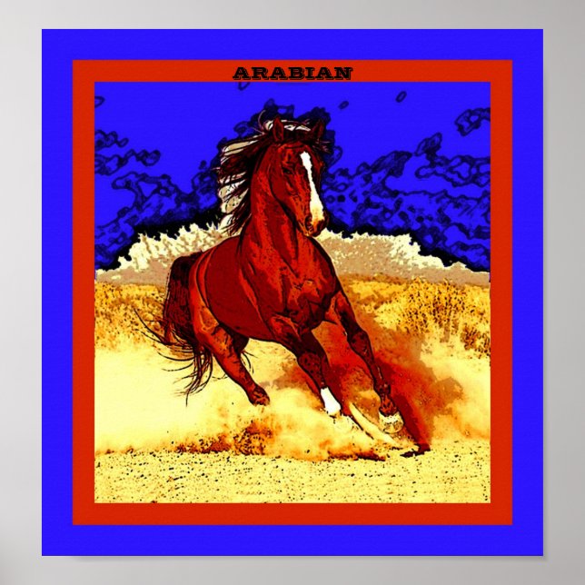 Arabian Horse Poster (Front)