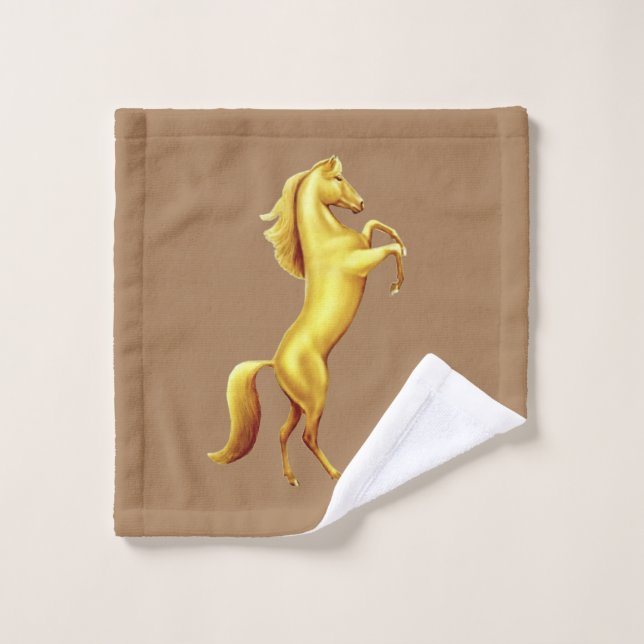 Arabian Horse Serviettes ensemble de 3 (Gant de toilette)