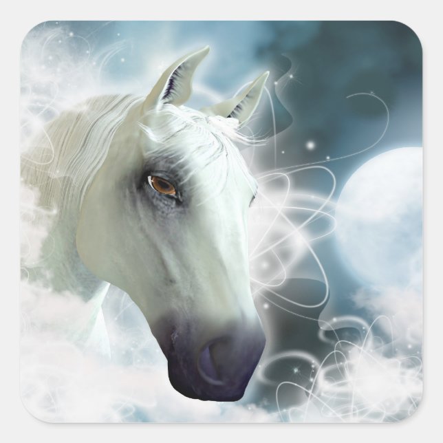 Arabian Horse Square Sticker (Front)