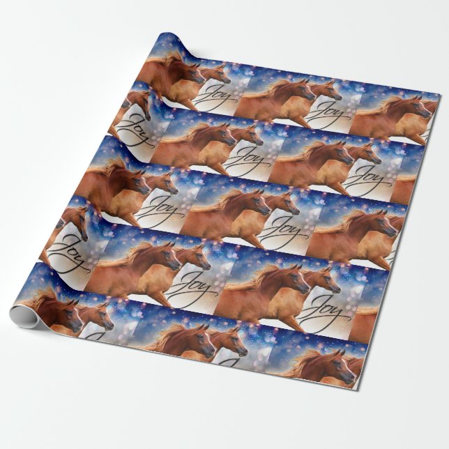 Arabian Horse Wrapping Paper (Unrolled)