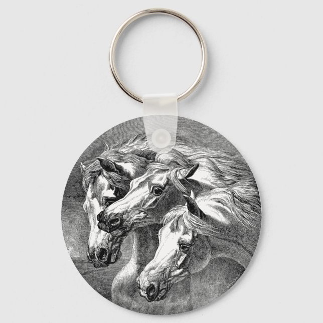 Arabian Horses Keychain (Front)