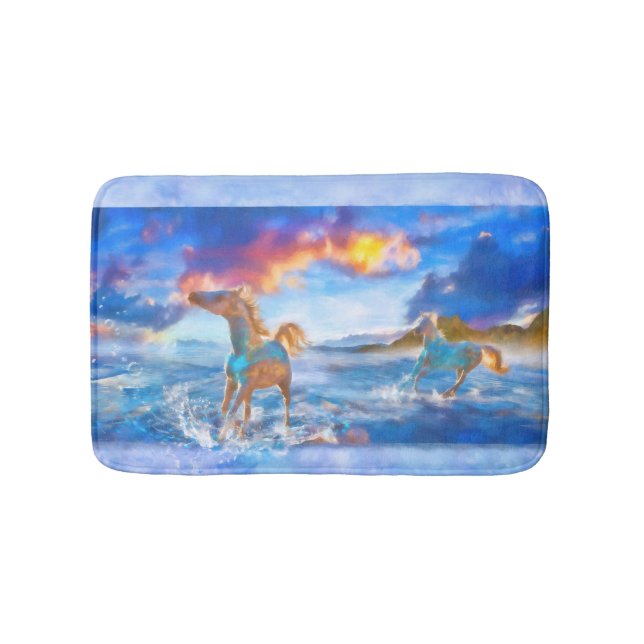 Arabian Horses of STELLAR ISLAND Bath Mat (Front)