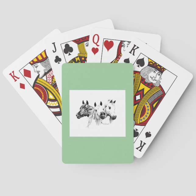 Arabian Horses Playing Cards (Back)