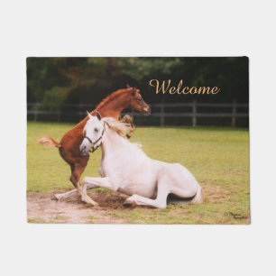 Arabian horses Welcome Doormat