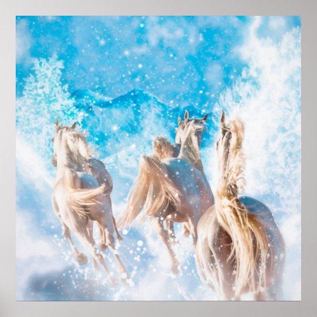ARABIAN HORSE'S WINTER TAILS POSTER (Front)