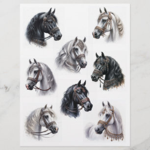 Arabian Horses with Beautiful Bridles