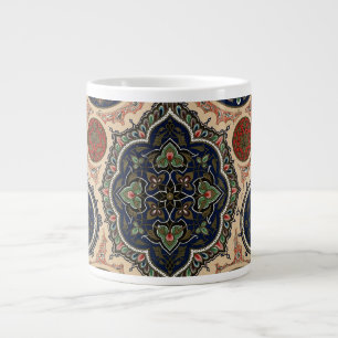 Arabian Intricate Retro Pattern Large Coffee Mug