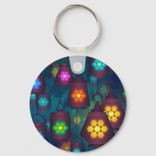 Arabian Lanterns Middle Eastern design Keychain