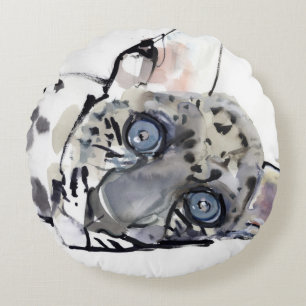 Arabian Leopard 2008 3 Round Pillow