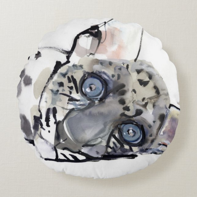 Arabian Leopard 2008  3 Round Pillow (Front)