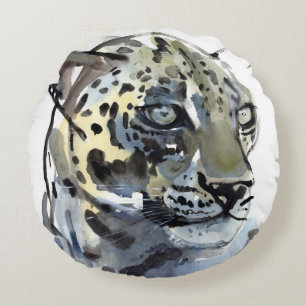 Arabian Leopard 2008  4 Round Pillow