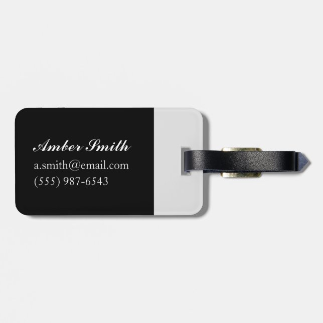 Arabian Leopard Cub 2008 Luggage Tag (Back Horizontal)