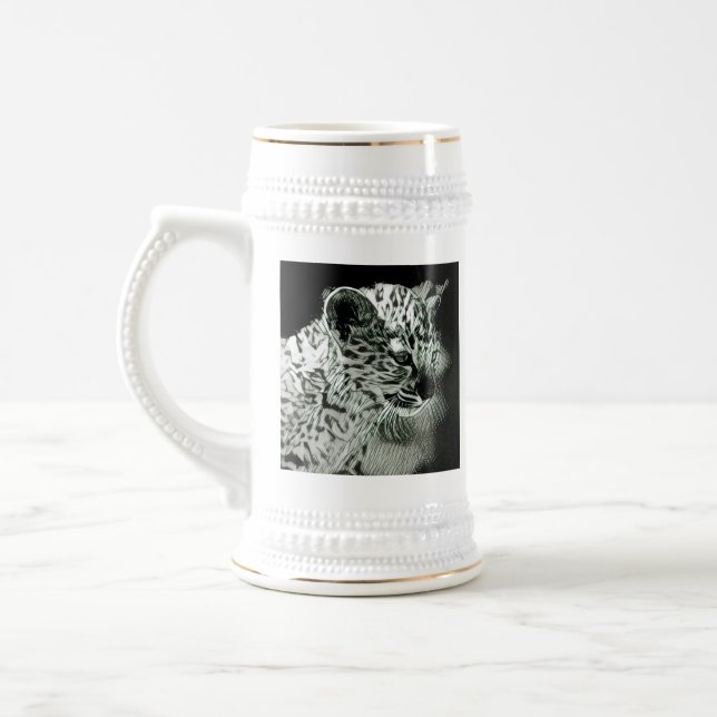 Arabian Leopard Cub Stein (Left)