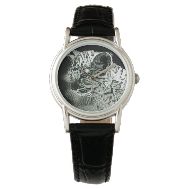 Arabian Leopard Cub Women's Watch (Front)