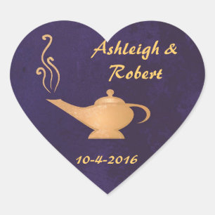 Arabian Magic Lamp Wedding Stickers