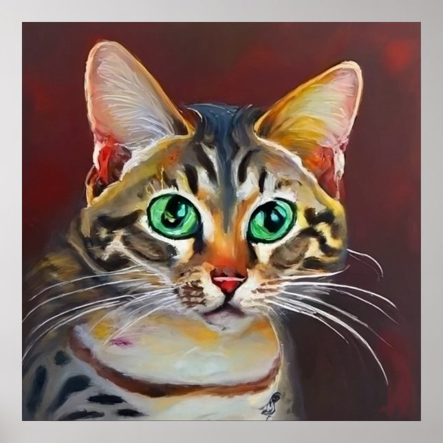 Arabian Mau Cat  Poster (Front)