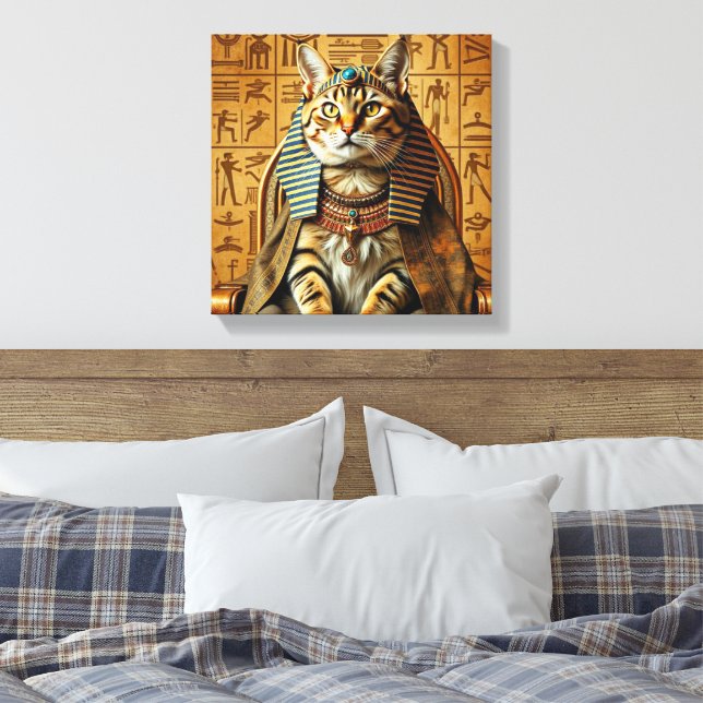 ARABIAN MAU-PHARAOH 4 CANVAS PRINT (Insitu(Bedroom))