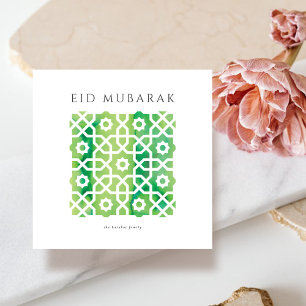 Arabian motif Eid Mubarak card