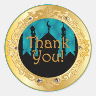 Arabian Night Party, Thank You Stickers