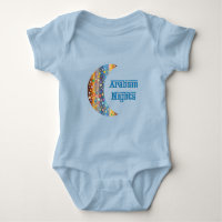 Arabian Nights Crescent Moon Star Design