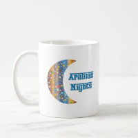 Arabian Nights Crescent Moon Star Design