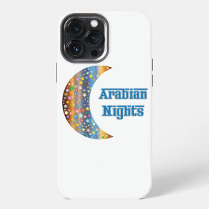 Arabian Nights Crescent Moon Star Design iPhone 13 Pro Max Case