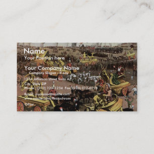 Arabian Nights' Entertainment And Spectacular Business Card