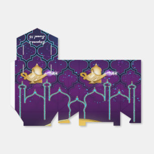 Arabian Nights Gold Magic Lamp Party  Favor Box