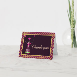 Arabian Nights Hookah Merci Carte Note