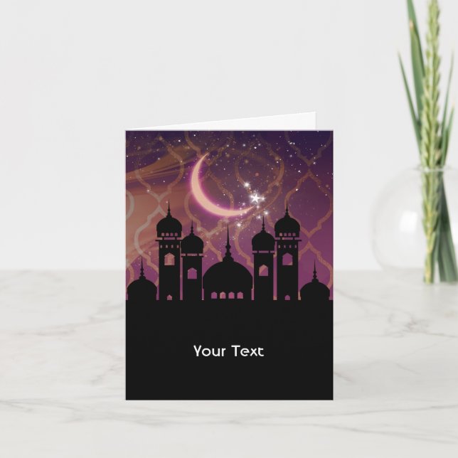 Arabian Nights Moroccan Middle Eastern Thank You (Front)