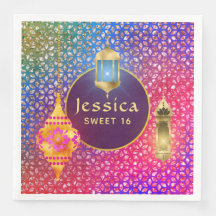Arabian Nights Party Magic Lanterns Personalized