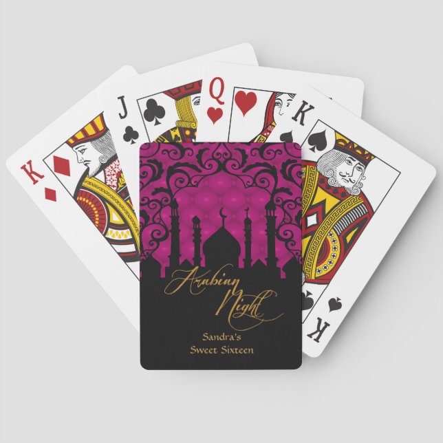 Arabian Nights Party Playing Cards (Back)