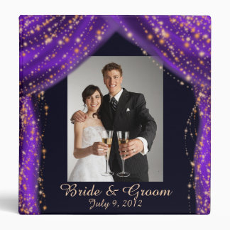 Arabian Nights Purple & Gold Wedding Binder
