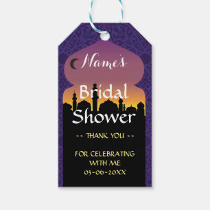 Arabian Nights Thank you Tag Favour Bridal Shower