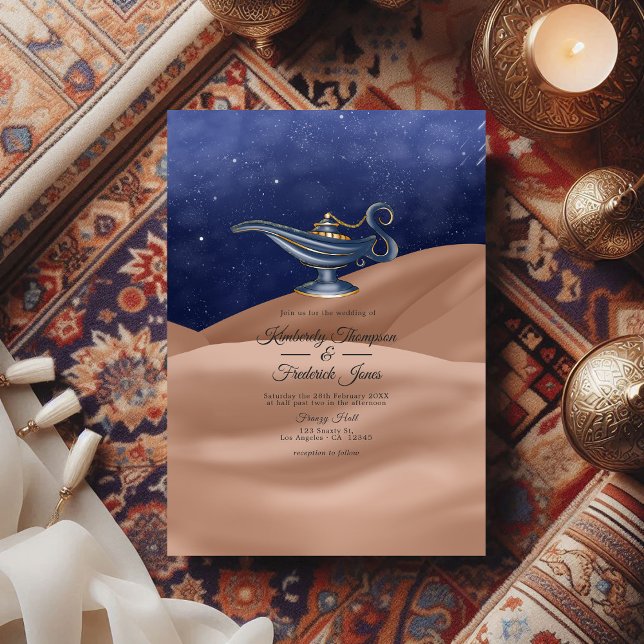 Arabian Nights Themed Wedding Invitation (Arabian Nights Themed Wedding Invitation)