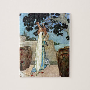 Arabian Nights Woman at the Well Illustration Jigsaw Puzzle