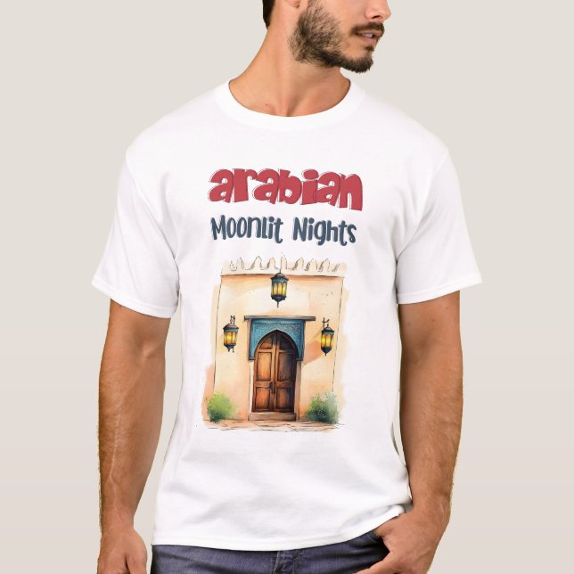 Arabian Ramadan Moonlit 1001 Nights  T-Shirt (Front)