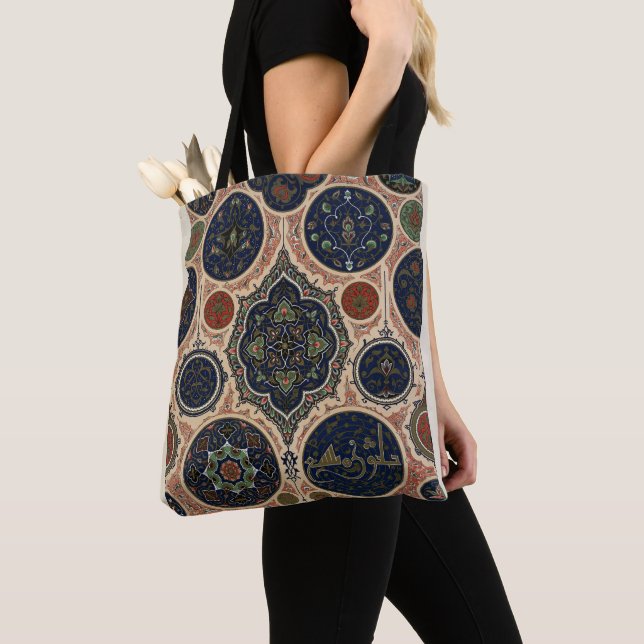 Arabian retro pattern tote bag (Close Up)