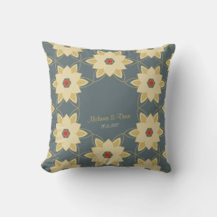 Arabian style floral ornamental pattern CC0145 Throw Pillow