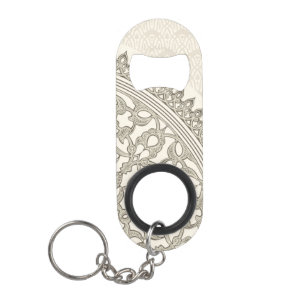 Arabian style lace keychain bottle opener