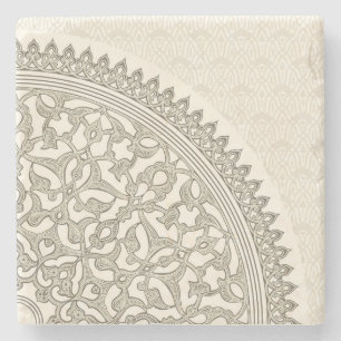 Arabian style lace stone coaster